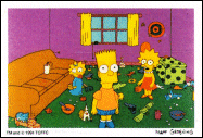 The Simpsons Diamond Stickers #102 Bart's Little Fantasy