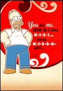 Homer Valentine Card