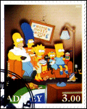 Republic of Adygea Illegal Simpsons Cover and Stamp