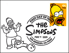 US Homer Simpson First Day Cover