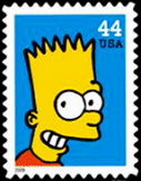 US Bart Simpson Stamp