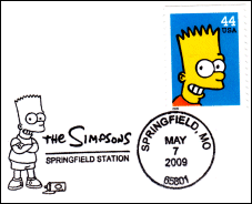 Bart Simpson Postmark