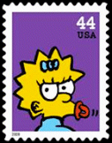 US Maggie Simpson Stamp