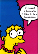 US Marge Simpson Postal Card