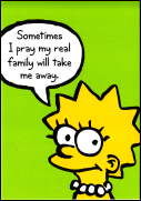 US Lisa Simpson Postal Card