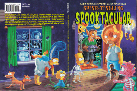 Bart Simpson's Treehouse of Horror Spine-Tingling Spooktacular Wraparound Cover