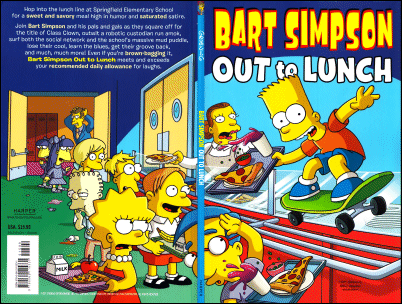 Bart Simpson Out to Lunch wraparound cover