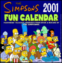 simpsons mini calendar