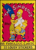 Topps: The Simpsons Trading Cards 88 Card 22 Stickers Set