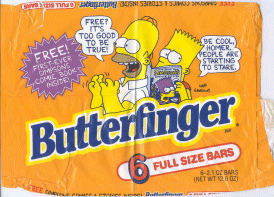 Bongo Comics & Stories Butterfinger Wrapper